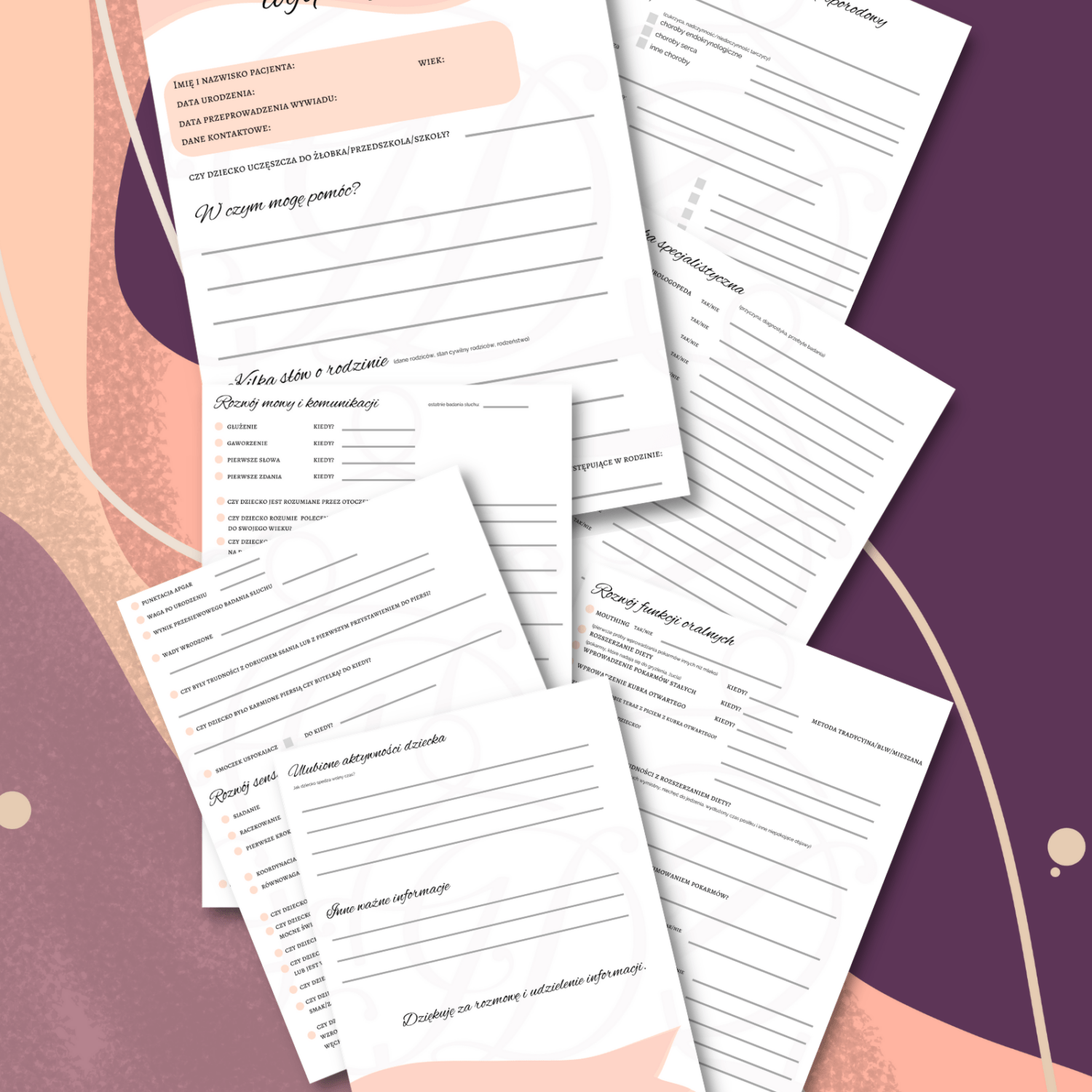 405 E-book: Arkusz wywiadu logopedycznego