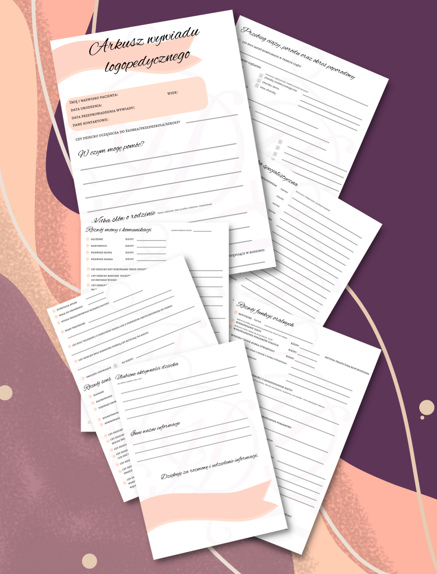 405 E-book: Arkusz wywiadu logopedycznego