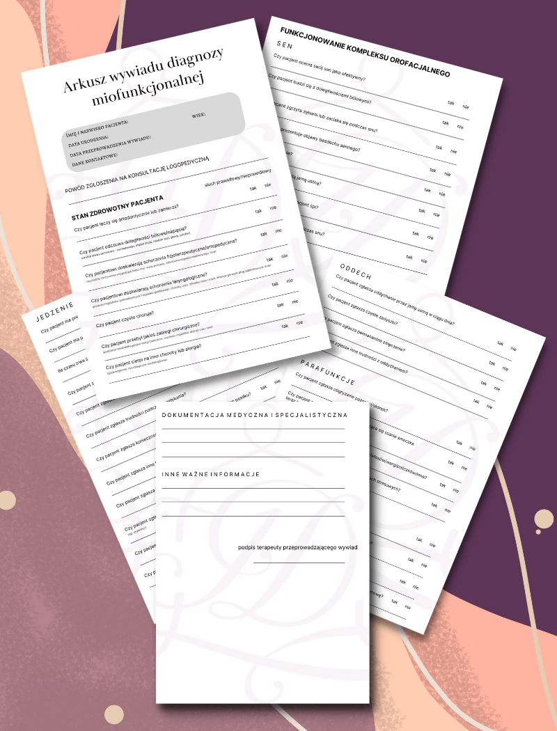 E-book: Arkusz wywiadu diagnozy miofunkcjonalnej