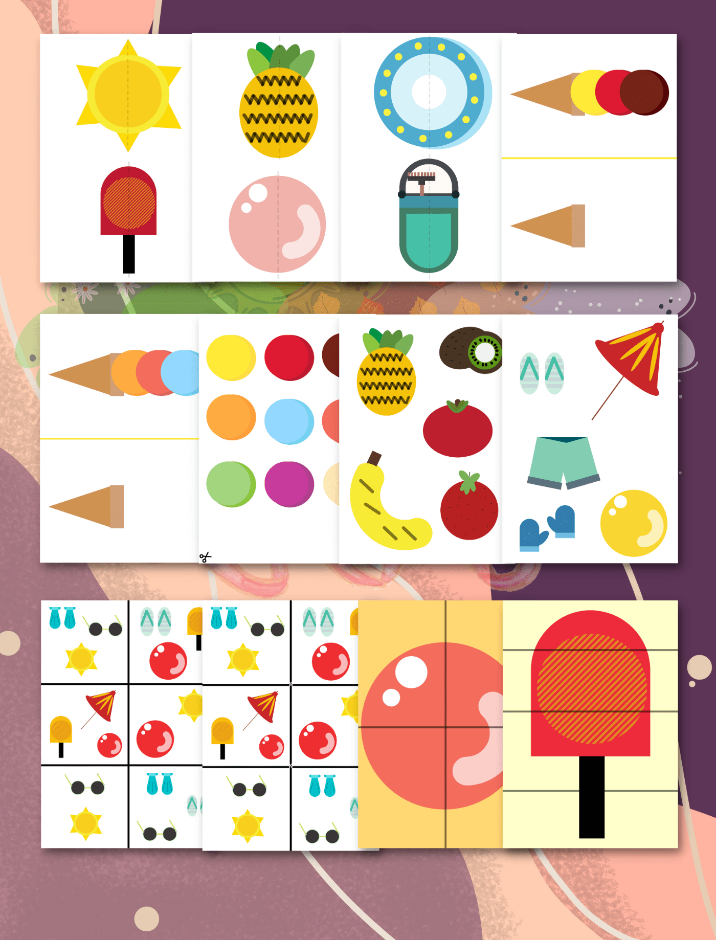 E-book: ĆWICZENIA LEWOPÓŁKULOWE 4 pory roku - CAŁOŚĆ