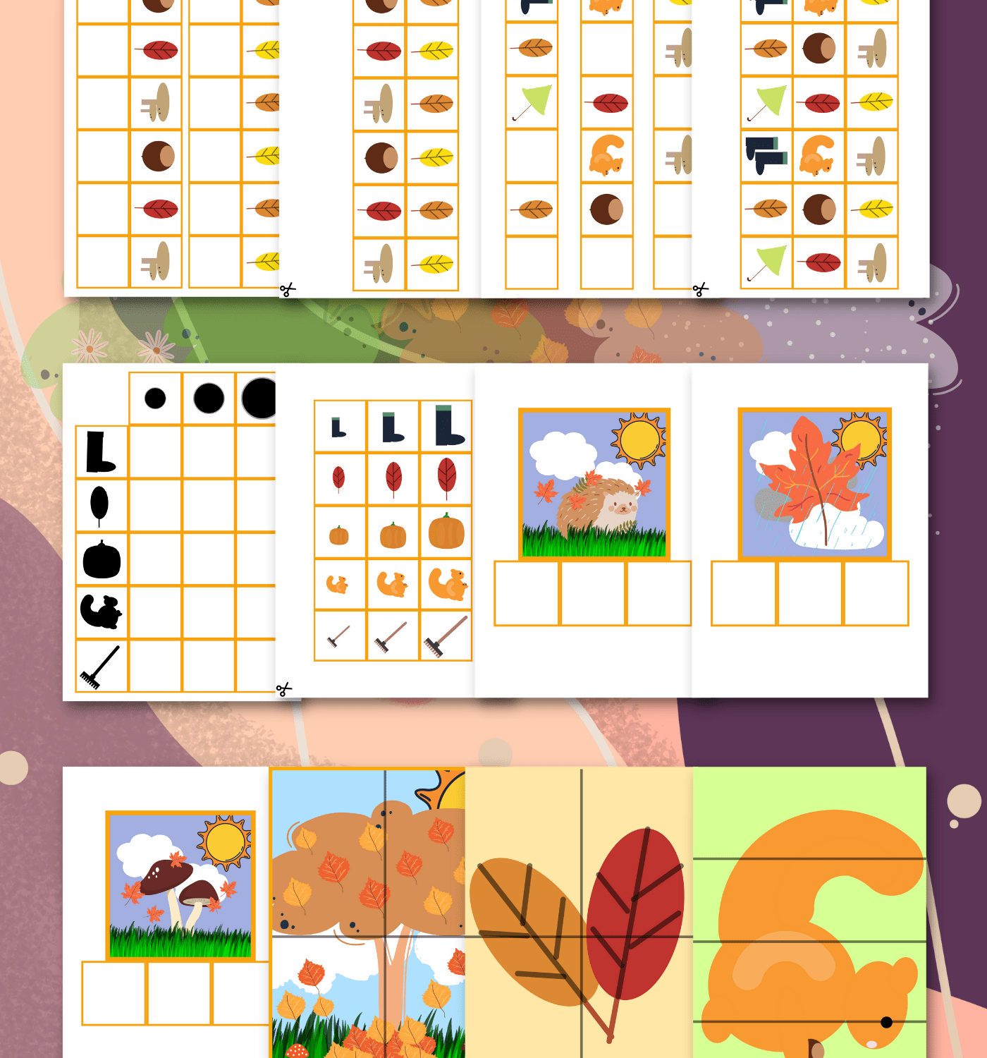 E-book: ĆWICZENIA LEWOPÓŁKULOWE 4 pory roku - CAŁOŚĆ